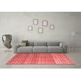 thumbnail image 3 of Ahgly Company Machine Washable Indoor Rectangle Abstract Red Modern Area Rugs, 5' x 8', 3 of 4