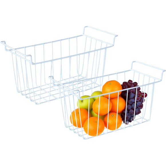 Bandejas Organizadoras Para Congelador Profundo | Cestas De Alambre Apilables Para Organización | Organizador Contenedor Alimentos para Carne Fruta Verdura Hotel Apartamento Casa Restaurante