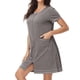 thumbnail image 4 of Batas de invierno para mujer, camisón cálido y camisón de invierno con cremallera y bolsillos, pijama holgado para mujer., 4 of 6