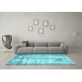 thumbnail image 3 of Ahgly Company Indoor Square Persian Light Blue Traditional Area Rugs, 6' Square, 3 of 4