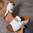thumbnail image 4 of MKLEKYY Sandalias de Mujer de Verano para Mujer, Zapatos Casuales de Punta Abierta, Cuñas, Zapatos de Playa Cómodos, Sandalias, Zapatillas 75, 4 of 4