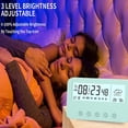 thumbnail image 4 of Reloj despertador electrónico LED, reloj sencillo para estudiantes y niños, reloj de mesita de noche., 4 of 5