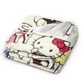 thumbnail image 3 of Hello Kitty Throw Blanket, Cozy Flannel Blankets For Boys Girls, Super Soft Warm Blanket For Couch Sofa Bed, 3 of 9
