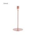 thumbnail image 1 of Candelabro de aleación antideslizante candelabro decoración candelabro para fiesta pub, oro rosa, 24 cm Vogacara HA003037-09, 1 of 6
