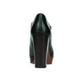 thumbnail image 4 of XYD Women Classic Platform Chunky High Heels Ankle Boots Pointed Closed Toe Side Zipper Booties Dressy Shoes Size 5.5 Dark Green, 4 of 4