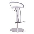 thumbnail image 1 of Chintaly Imports Tabouret Réglable en Métal pour Siège en Acrylique Transparent/chrome, 1 of 3