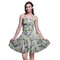 thumbnail image 1 of Bimba Robe d'Été Sans Manches Mini Fluide à Bretelles pour Femme, Robe Soleil à Imprimé Floral - Medium, 1 of 5
