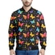thumbnail image 4 of Chaqueta con estampado 3D de mariposa e insectos de dibujos animados, ropa para hombre, sudadera holgada, chaqueta estilo aviador informal con cremallera, abrigo de calle, 4 of 5