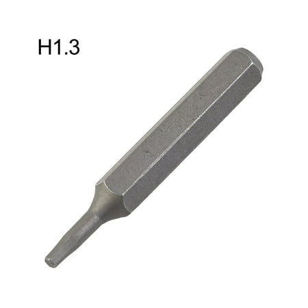 

H4×28mm Small Hex Screwdriver Bits H0.7 H0.9 H1.5 H2 H3 H4 4mm Hex Shank