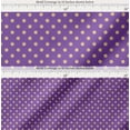 thumbnail image 2 of Soimoi Purple Cotton Poplin Fabric Polka Dots Fabric Prints By Yard 56 Inch Wide, 2 of 7