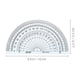 thumbnail image 2 of 20 Pcs 4 Inch 10cm Plastic 180 Degrees Protractor for Angle Measurement School/Office/Student Math (Transparent), 2 of 4