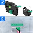 thumbnail image 4 of GREENCYCLE 100PK Compatible for Brother P-touch Black on Green 9mm TZ TZe TZe-721 TZ-721 TZe721 TZ721 Laminated Label Tape, 4 of 7