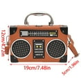 thumbnail image 5 of Osdhezcn Women Radio Shape Shoulder Bag Simple Messenger Bag Creative Handbag and Purse Evening Bag PU Leather Crossbody Bag, 5 of 21