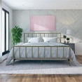 thumbnail image 3 of Maklaine Elegant Modern Transitional Brass Metal Bed in King Size, 3 of 10