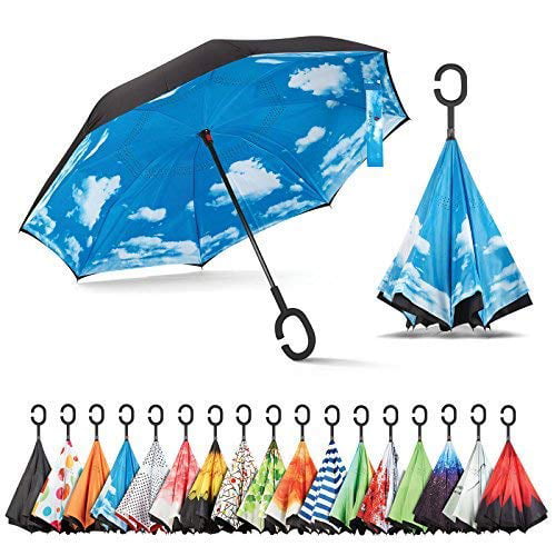 Banana Pattern With Polka Dots Healthy Vector Image Reverse Umbrella Double Layer Inverted Umbrellas For Car Rain Outdoor With C-Shaped Handle Personalized