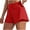 #2_Red, variant on Women's 2-in-1 Butterfly Tennis Shorts High Waisted Short Pants - Quick-Dry Running Yoga Athletic Shorts with Liner