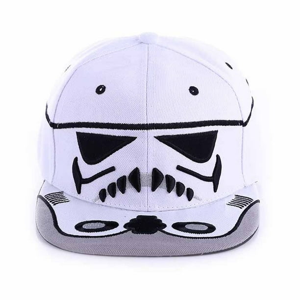 Gorra de béisbol Anime Storms Troopers blanca de algodón ajustable