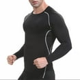 thumbnail image 2 of Athletic Shirts for Men Slim Fit Long Sleeve Shirts Gym Running Workout Activewear, 2 of 3