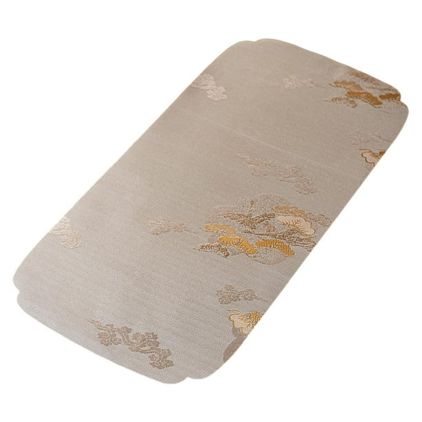 Manteles individuales tradicionales chinos, tapete para cafetera, tapete para encimera de cocina, manteles para mesa amarillo beis