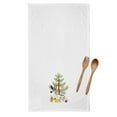 thumbnail image 2 of Carolines Treasures BB9328WTKT English Spot Rabbit Christmas White Kitchen Towel Set of 2 Dish Towels Teal 19 X 25", 2 of 3