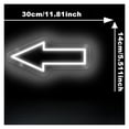 thumbnail image 4 of Señal De Neón Flecha, Luz Alimentada Por USB Para Decoración Pared Negocios, Club Tienda, 14cm×30cm, 4 of 6