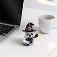 thumbnail image 5 of Deeceymbur Gothic Ghost Resin Statue Hand-Painted Witch Hat Skull Guitar Halloween Indoor Table Decor Figurine, 5 of 7
