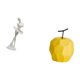 thumbnail image 5 of Figura de bailarina moderna, escultura artística con adorno de fruta de , estatua geométrica coleccionable para dormitorio, oficina, decoraci, 5 of 8