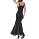 thumbnail image 3 of INSPIRE CHIC Vestidos de Prom 2025 para Mujeres con Tirantes Elegantes para Invitadas de Boda Cóctel Maxi Gown Formal con Inserción de Encaje M Negro, 3 of 5
