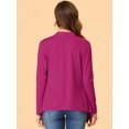 thumbnail image 4 of INSPIRE CHIC Cardigan Léger pour Femmes d'Halloween à Manches Longues, Ouvert à l'Avant, Ourlet Asymétrique, Grand Rose Violet, 4 of 5