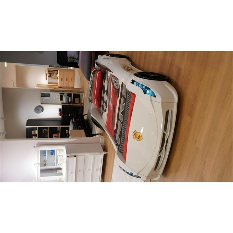 ベッドフレーム titi racer car bed Titi Racer Modern Wood TT Twin Race Car Bed with Remote