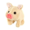 thumbnail image 4 of Cerdo de peluche electrónico interactivo para niños, juguete para cumpleaños marrón, 4 of 9