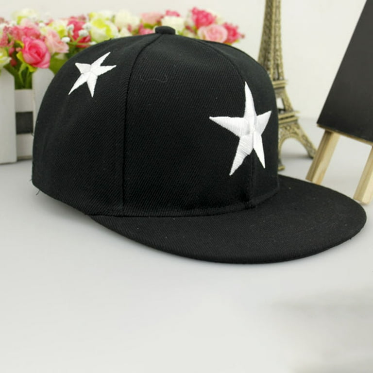 Embroidered Mesh Cap, Embroidery Baseball Cap, Five-pointed Star