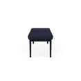 thumbnail image 3 of Amherst Steel Reception Waiting 18.5" 3 Seat Bench / Black Steel / Navy Blue, 3 of 3