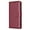 Red, variant on For Samsung Galaxy S25 Wallet Case with RFID Blocking Credit Card Holder, PU Leather Folio Flip Kickstand Protective Shockproof Rugged Phone Case Cover For Women Men,Black