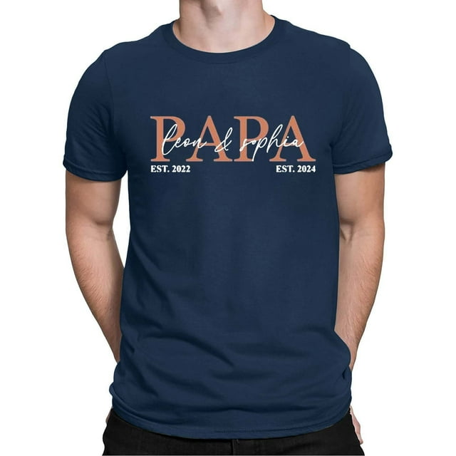 Xdzjlr T-Shirts Hommes Col Rond Manches Courtes Tee Papa Fête des Pères Tenue Quotidienne Extensible Toutes Saisons T-Shirts Confortables pour Hommes,G