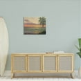 thumbnail image 2 of Tropical Ocean Waves Beach Coastal Painting Gallery Wrapped Canvas Print Wall Art, 2 of 7