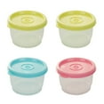 thumbnail image 1 of QUTETN 4 Pcs Freezer Safe Containers Microwavable Food Box Plastic with Lids Lunch Small, 1 of 6