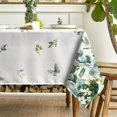 thumbnail image 4 of Horaldaily Spring Summer Tablecloth 60x84 Inch Rectangular, Eucalyptus Floral Table Cover for Party Picnic Dinner Decor, 4 of 10
