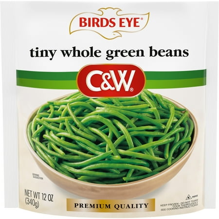 Birds Eye C&W Tiny Whole Green Beans, Frozen Green Beans, 12 oz (Frozen)