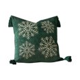 thumbnail image 2 of Funda de almohada navideña con copos de nieve, súper suave y cómoda, con cremallera invisible, fácil de cambiar, ideal para sofá cama, sala de estar, funda de almohada de color liso, funda de almohada, 2 of 8