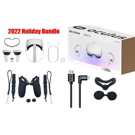 Oculus Quest 2 - Newest 128GB VR Headset - Advanced All-in-One Virtual Reality Gaming Headset with GalliumPi Ulitmate Holiday Bundle