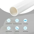 thumbnail image 3 of Uxcell Tuyau Rond Rigide Blanc Haute Résistance pour Eau 1,42 x 1,57, 3 of 6