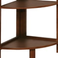 thumbnail image 4 of Furniture of America Emery Transitional 5-Shelf Corner Stand, Oak, 4 of 6