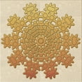 thumbnail image 1 of Ahgly Company Machine Washable Indoor Square Transitional Brown Gold Area Rugs, 8' Square, 1 of 7
