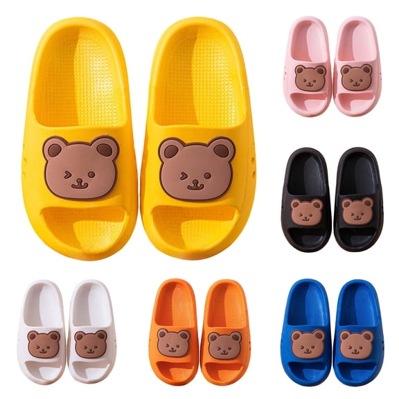 Ulanda Kids Cloud Slide Boys Girls Slip On Sandals Shower Beach Pool Shoes Lightweight Non Slip Summer Slippers (Blue, 13)