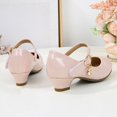 thumbnail image 4 of BOBOGOJP Toddler Mary Jane Shoes for Girls – Toddler Heels to Girls Dress Shoes for Girls Pink for 2, 4 of 5