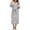 001 Gray, variant on Htigea Plush Flannel Bathrobe for Women Long Shawl Collar Belted Robes Sleep Loungewear Soft Comfy Winter Nightwear with Pocket Pink,S