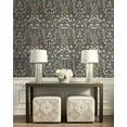 thumbnail image 5 of Seabrook Designs  Tulip Garden Prepasted Wallpaper - 20.5 in. W x 33 ft. L 20.5 in. W x 33 ft. L - Wrought Iron & Chamois, 5 of 6