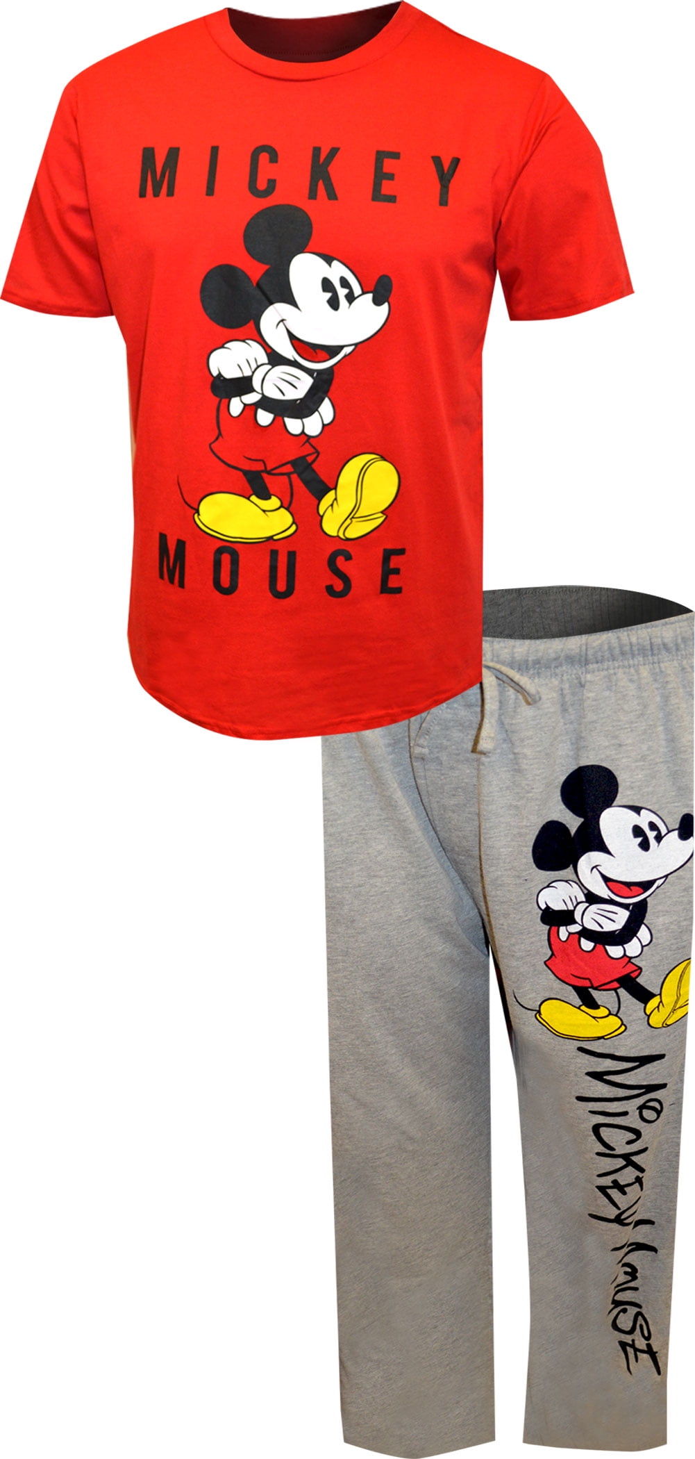 mickey mouse short sleeve pajamas