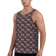 thumbnail image 2 of Fuzoiu pink bow Men's Workout Tank Tops,Sleeveless Gym Shirt Quick Dry,Fitness Bodybuilding T-Shirt,Muscle Athletic Workout Tee-4X-Large, 2 of 7